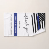 Aangepaste dank Politieagent Pensioengeschenk Handdoek (Handdoek)