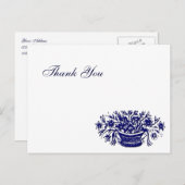 Aangepaste dank u Bloemenmand Briefkaarten (Voorkant / Achterkant)