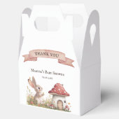 Aangepaste dank u Bunny Baby shower gunstbox Bedankdoosjes (Geopend)
