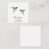 Aangepaste dank u Hummingbird Note Kaart Notitiekaartje (Voorkant / Achterkant)