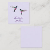 Aangepaste dank u Hummingbird Note Kaart Notitiekaartje (Voorkant / Achterkant)