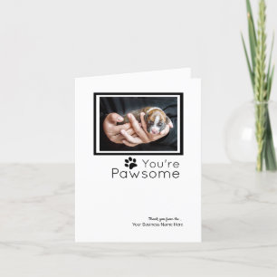 Aangepaste dank u kaarten- Hond Kaarten