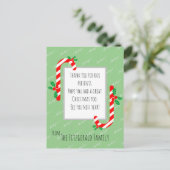 Aangepaste dank u Kerstmis Feestdagen Briefkaart (Staand voorkant)