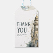 Aangepaste dank u Label met Castle Cadeaulabel (Voorkant)