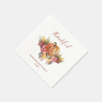 Aangepaste Dankbare Thanksgiving Herfst Oranje Pom