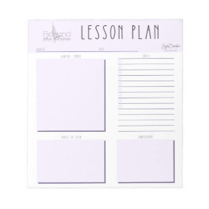 Aangepaste dans-lesson Planner - voorbij de barriè Notitieblok