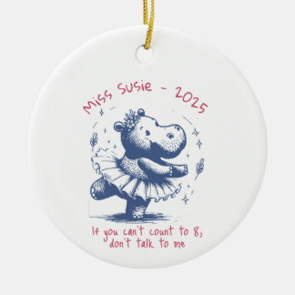 Aangepaste dans Ornamenten, gepersonaliseerde ball Keramisch Ornament