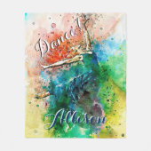 Aangepaste danser fleece deken (Voorkant)