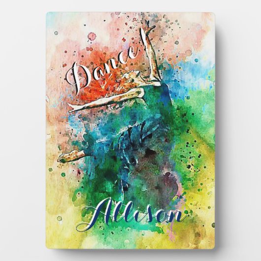 Aangepaste danser fotoplaat (voorkant)