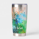 Aangepaste danser geïsoleerde drinkbeker (Achterkant)