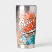 Aangepaste danser geïsoleerde drinkbeker (Voorkant)