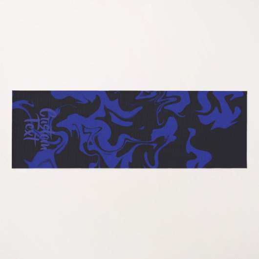 Aangepaste Dark Waves Yoga Mat (Voorkant (horizontaal))