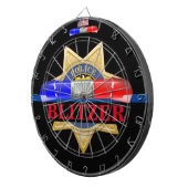 Aangepaste Dart Board voor politiebadge Edition Dartbord (Voorkant Rechts)