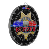 Aangepaste Dart Board voor politiebadge Edition Dartbord (Voorkant Links)
