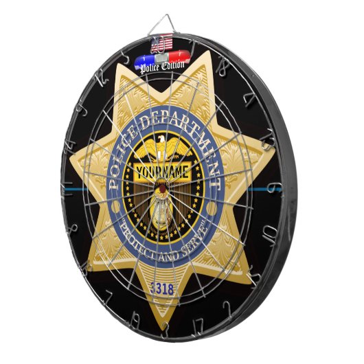 Aangepaste Dart Board voor politieeditie Dartbord (Voorkant Rechts)