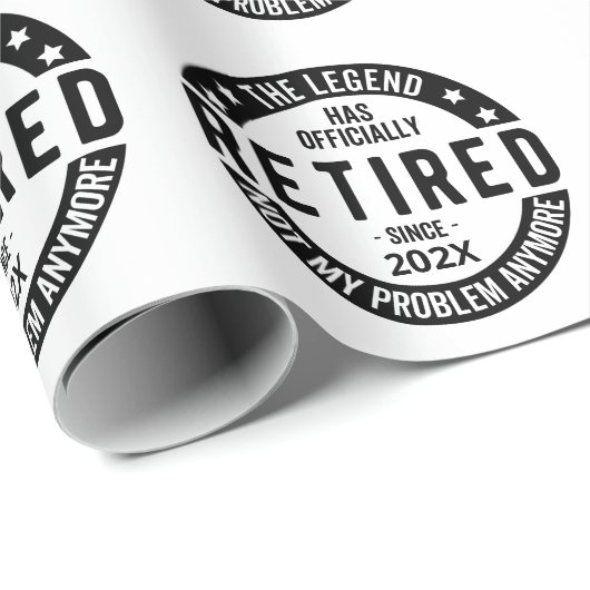 Aangepaste datum De legende is officieel met pensi Cadeaupapier (Rol Hoek)