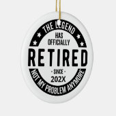Aangepaste datum De legende is officieel met pensi Keramisch Ornament (Rechts)