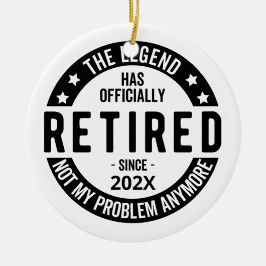 Aangepaste datum De legende is officieel met pensi Keramisch Ornament (Voorkant)