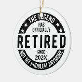 Aangepaste datum De legende is officieel met pensi Keramisch Ornament (Links)