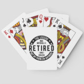 Aangepaste datum De legende is officieel met pensi Pokerkaarten (Achterkant)