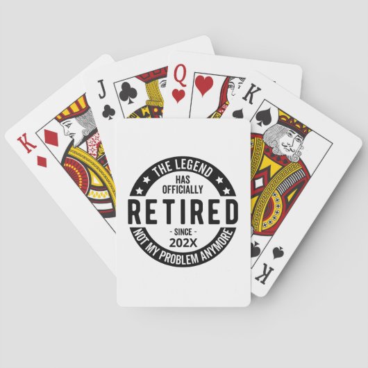 Aangepaste datum De legende is officieel met pensi Pokerkaarten (Achterkant)