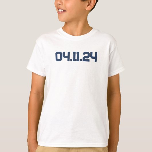 Aangepaste datum Het is mijn verjaardagsteken Mijn T-shirt (Voorkant)