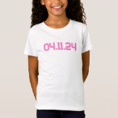 Aangepaste datum Het is mijn verjaardagsteken Mijn T-shirt (Voorkant)