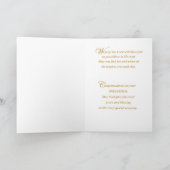 Aangepaste datum, naam geordend, goud kaart (Binnen)