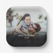 Aangepaste datum voor naam fotoscript papieren bordje (Voorkant)