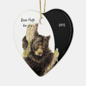 Aangepaste datums, Beren handschoenen voor uw dier Keramisch Ornament (Links)