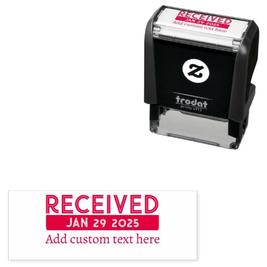 Aangepaste datumstempel zelfinktende stempel (In situ)