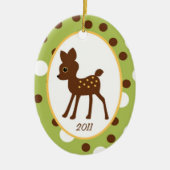 Aangepaste decoratieve bosvriendschappelijke ontwe keramisch ornament (Voorkant)