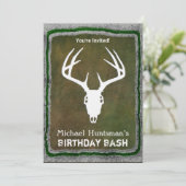 Aangepaste 'Deer Hunting Skull' Kaart (Staand voorkant)