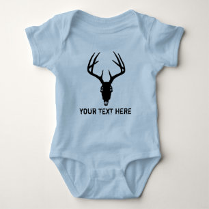 Aangepaste 'Deer Hunting Skull' Romper