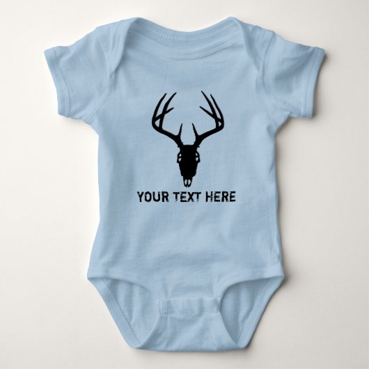 Aangepaste 'Deer Hunting Skull' Romper (Voorkant)