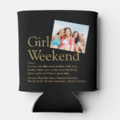 Aangepaste definitie foto meisjesweekend blikjeskoeler (Achterkant)