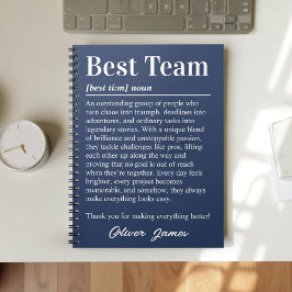 Aangepaste definitie van het beste team Werknemers Notitieboek