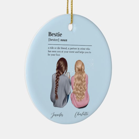 Aangepaste definitie van Soul Sister Keramisch Ornament (Rechts)