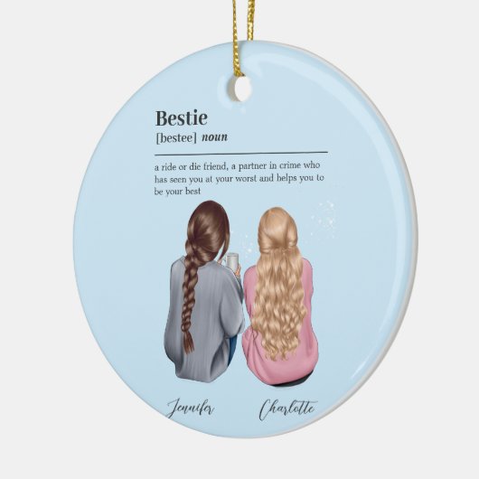 Aangepaste definitie van Soul Sister Keramisch Ornament (Links)