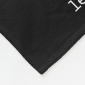 Aangepaste definitie van vader foto collage Zwart Fleece Deken (Hoek)