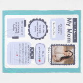 Aangepaste Deken Geschenken voor zwangere vrouwen  (Voorkant (Horizontaal))