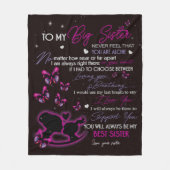 Aangepaste deken voor mijn zus fleece deken - Gift (Voorkant)