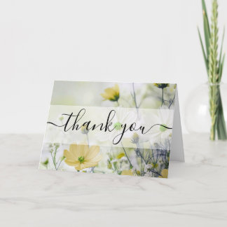 Aangepaste Delicate Gele Bloemen Bedankt