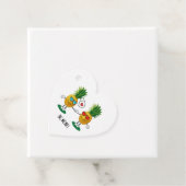 Aangepaste denanappel Emoji Love Couple Bedankjes Labels (In situ)