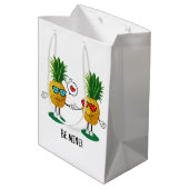 Aangepaste denanappel Emoji Love Couple Medium Cadeauzakje (Achterkant Gekanteld)