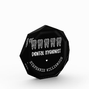 Aangepaste Dental Hygienist Leopard Print Teeth Fotoblokken