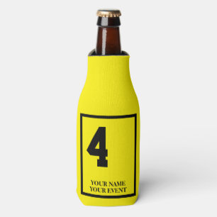 Aangepaste Derby Zadeldeken Fles Koeler Geel 4