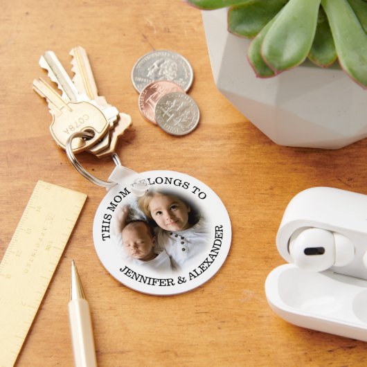Aangepaste Deze Moeder Hoort Bij Sleutelhanger (Bureau)