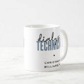 Aangepaste dialysetechnicus | Nephrology Tech Gift Koffiemok (Voorkant rechts)