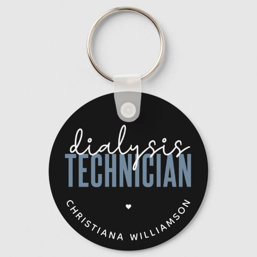 Aangepaste dialysetechnicus | Nephrology Tech Gift Sleutelhanger (Voorkant)